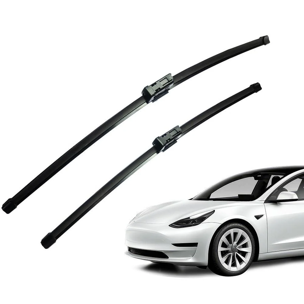 2 db-os kiváló minőségű ablaktörlő lapát készlet (26" és 19") Tesla Model 3-hoz - Egyszerű cseremegoldás