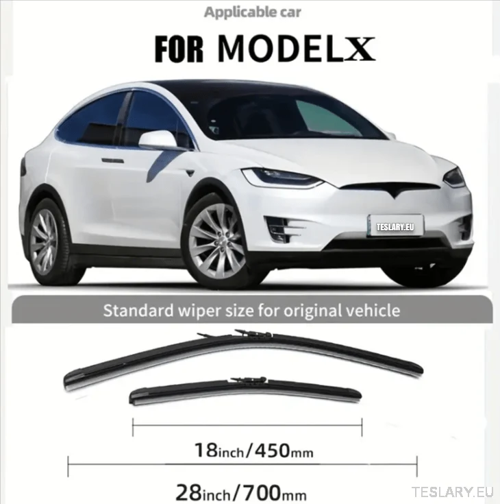 Tesla Model X ablaktörlő pengék (mindkét ablaktörlő) 2016. 18.18. - 2020 LHD