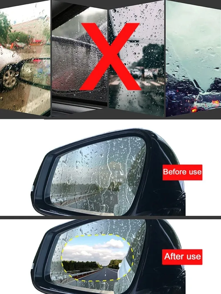 2 db párásodásgátló fólia készlet autótükrökhöz