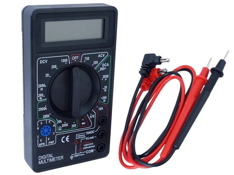 Digitális multiméter LCD kijelzővel, kicsi
