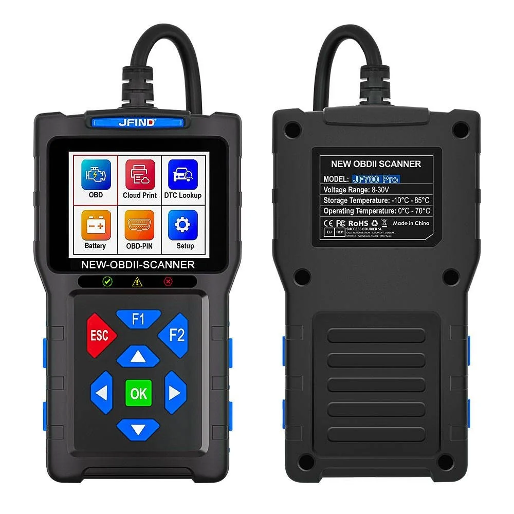 JFIND JF700 OBD2 autódiagnosztikai műszer – hibakód olvasó és törlő