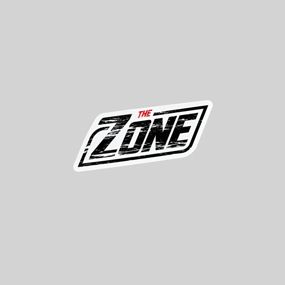 Zone - Kis méretű koptatott logós autómatrica