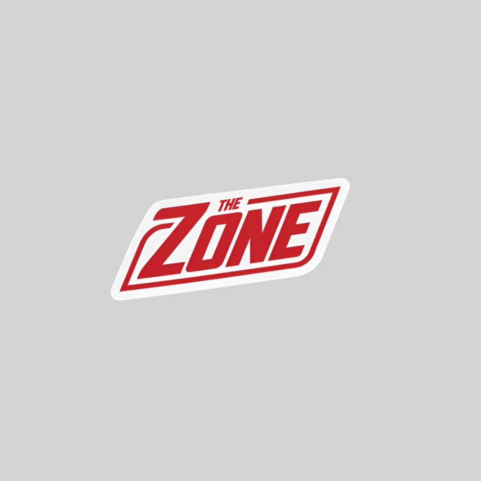 Zone - Kis méretű piros logós autómatrica