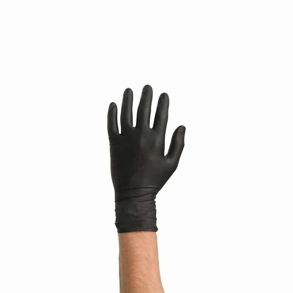Colad nitril kesztyűk, közepes méret, fekete, 60 db-os készlet