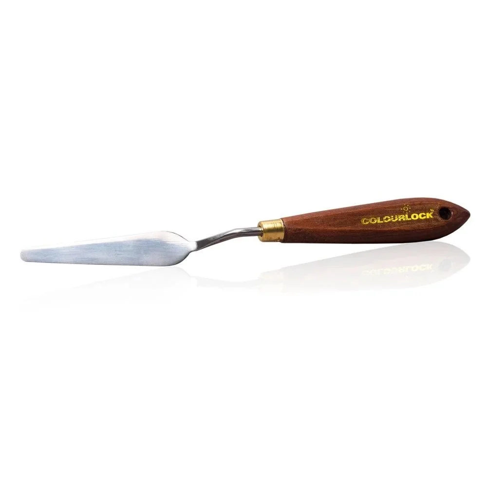 Hosszú spatula fa nyéllel Colourlock