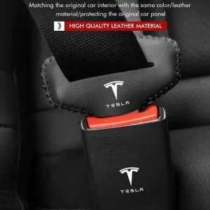 Tesla Model 3 Y S X autó biztonsági öv csat Anti-Scratch Protector Tesla logóval