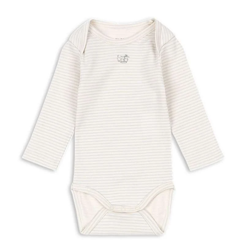 Fanga Fontana Fio Body - Langærmet - Stripe - OCS - Tea Stripe Gray Dawn 3m