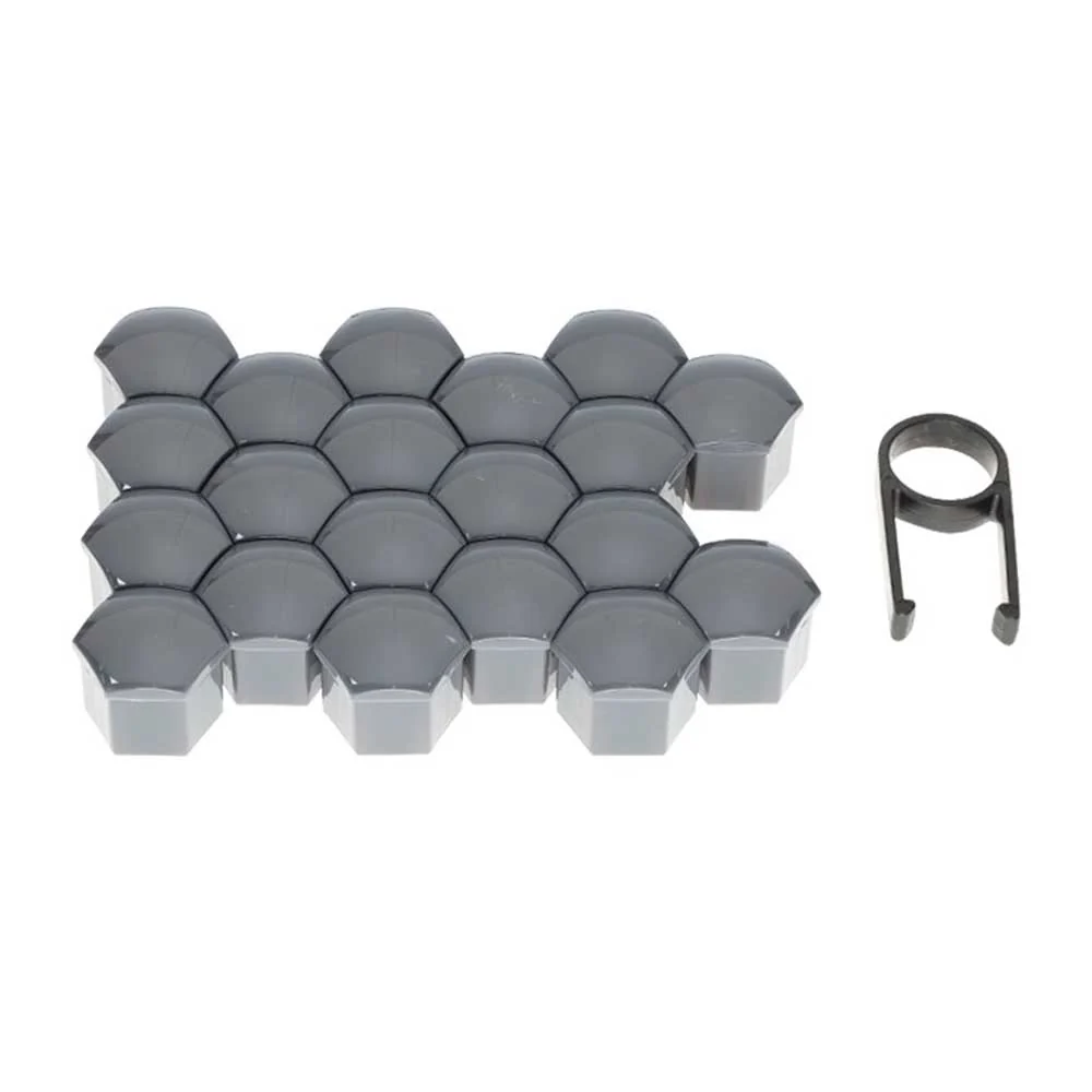 Kerékcsavar védőkupak készlet – 19 mm, grafit (20 db)