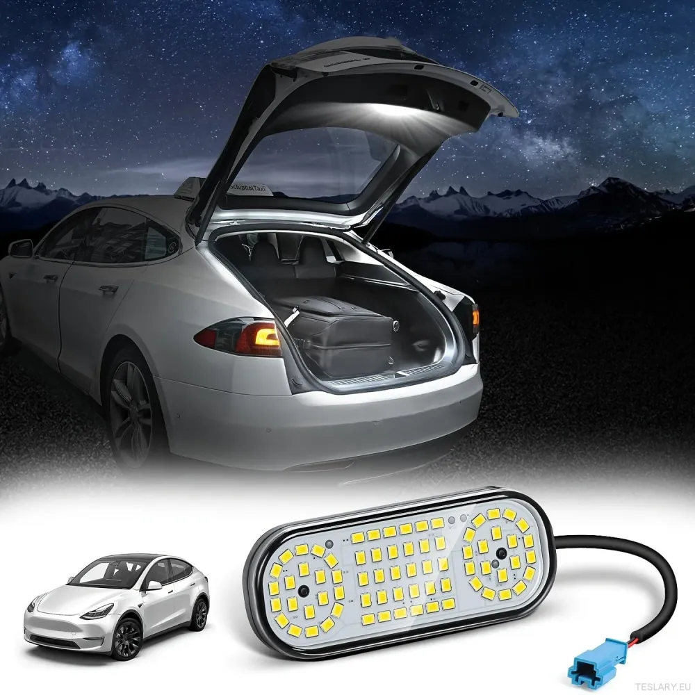 Környezeti belső LED csomagtartó lámpa Tesla modellhez Y 2022-2025 Y Model Belső Frunk rakományterület Villám neon légkörhez