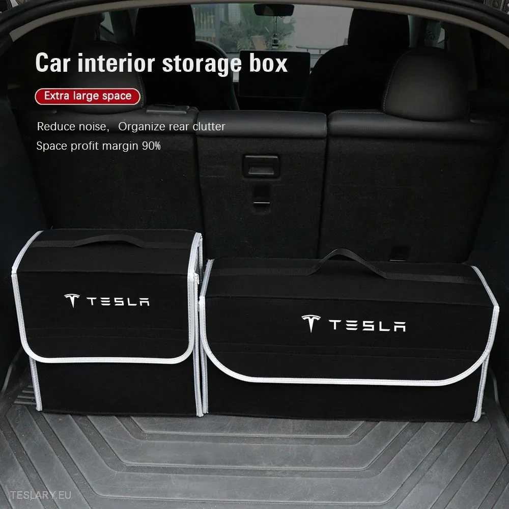 Csomagtartó tároló doboz/táska Tesla logóval