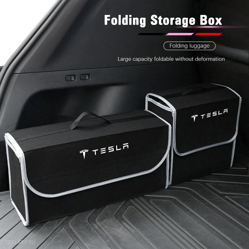 Csomagtartó tároló doboz/táska Tesla logóval