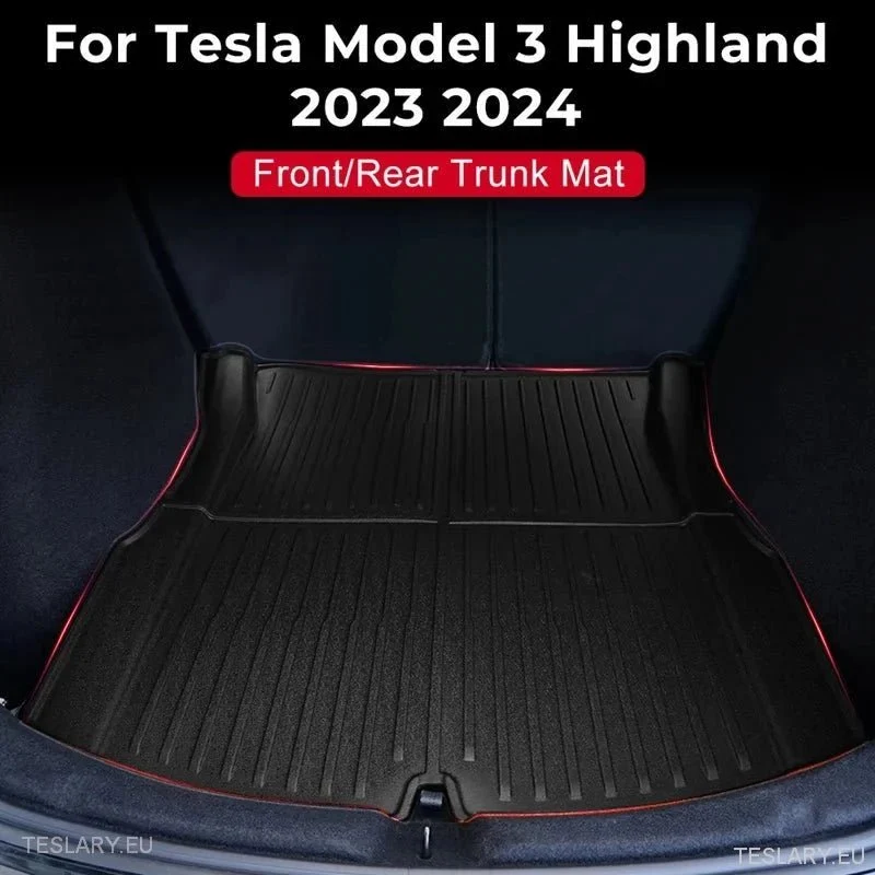 Tesla Model 3+ Highland TPE hátsó csomagtartó szőnyeg