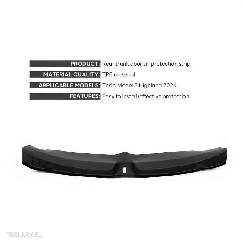 Tesla Model 3+ Highland TPE Trunk Protector