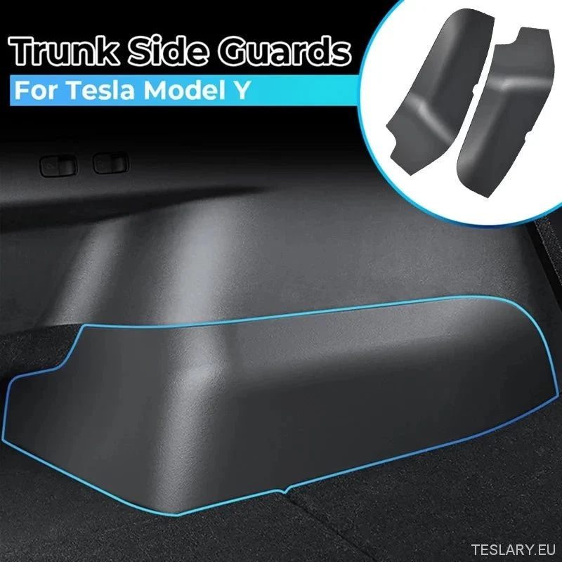 Tesla Model Y hátsó csomagtartó oldalsó őrök - Prémium TPE védelem