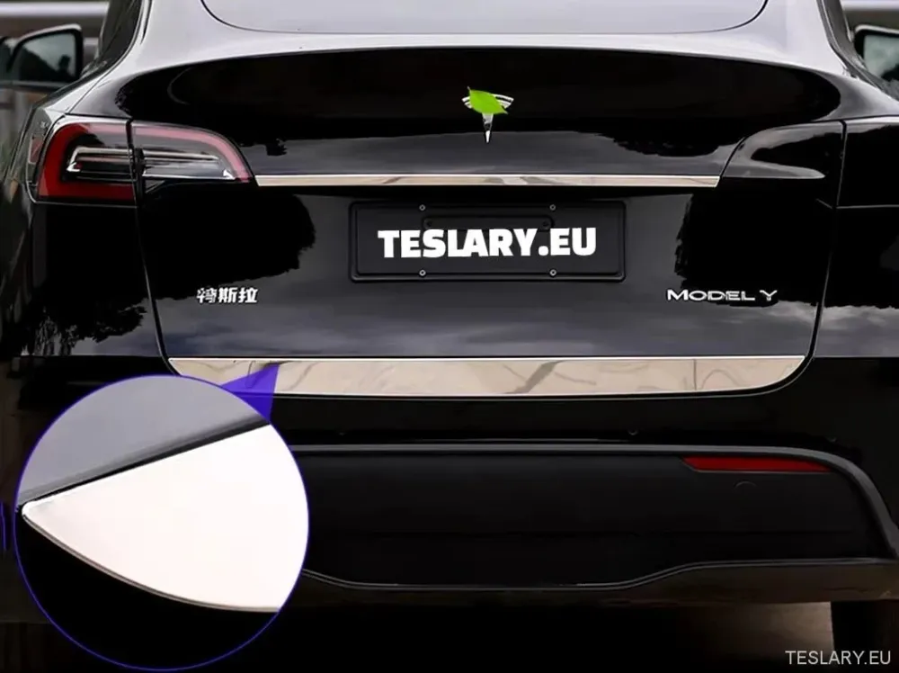 Tesla modell y csomagtartó króm védőcsíkok