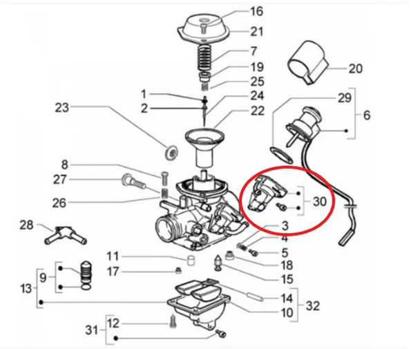 PIAGGIO illesztés PIAGGIO, E-Choke