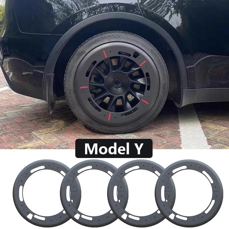 4 darabos Tesla Model Y 20'' indukciós keréktárcsa készlet - Elegáns, teljes lefedettségű dizájn fokozott stílusért
