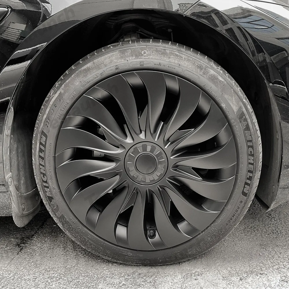 Kiváló minőségű, időjárásálló kerékagyborítások Tesla 2024 Model 3-hoz 18 colos Highland felnikkel (4 darabos készlet)