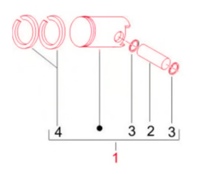 PIAGGIO Dugattyú Standard