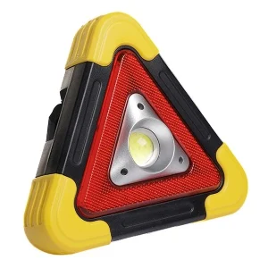 Solar LED figyelmeztető háromszög COB lámpával