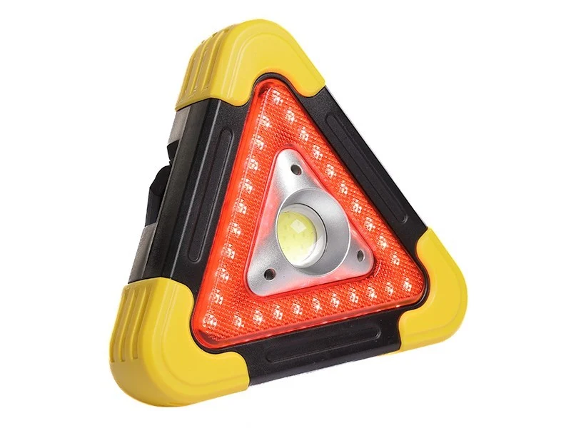Solar LED figyelmeztető háromszög COB lámpával