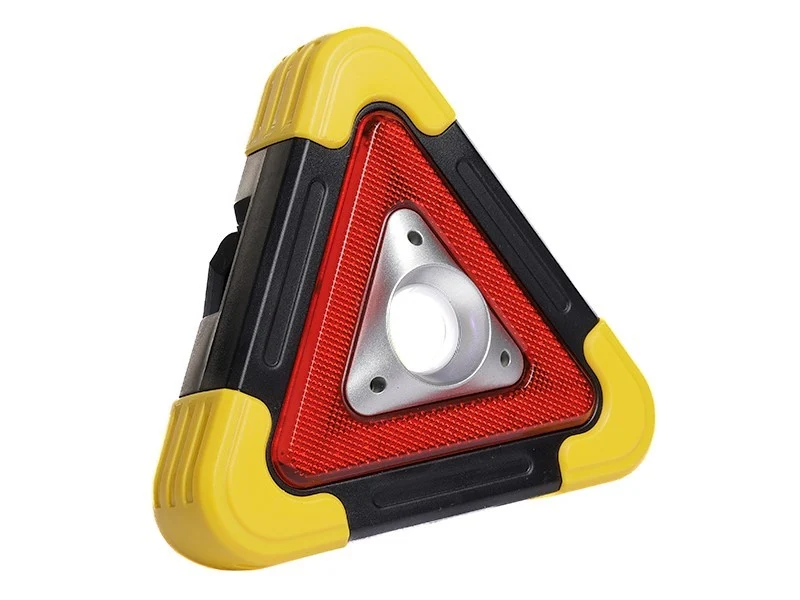 Solar LED figyelmeztető háromszög COB lámpával