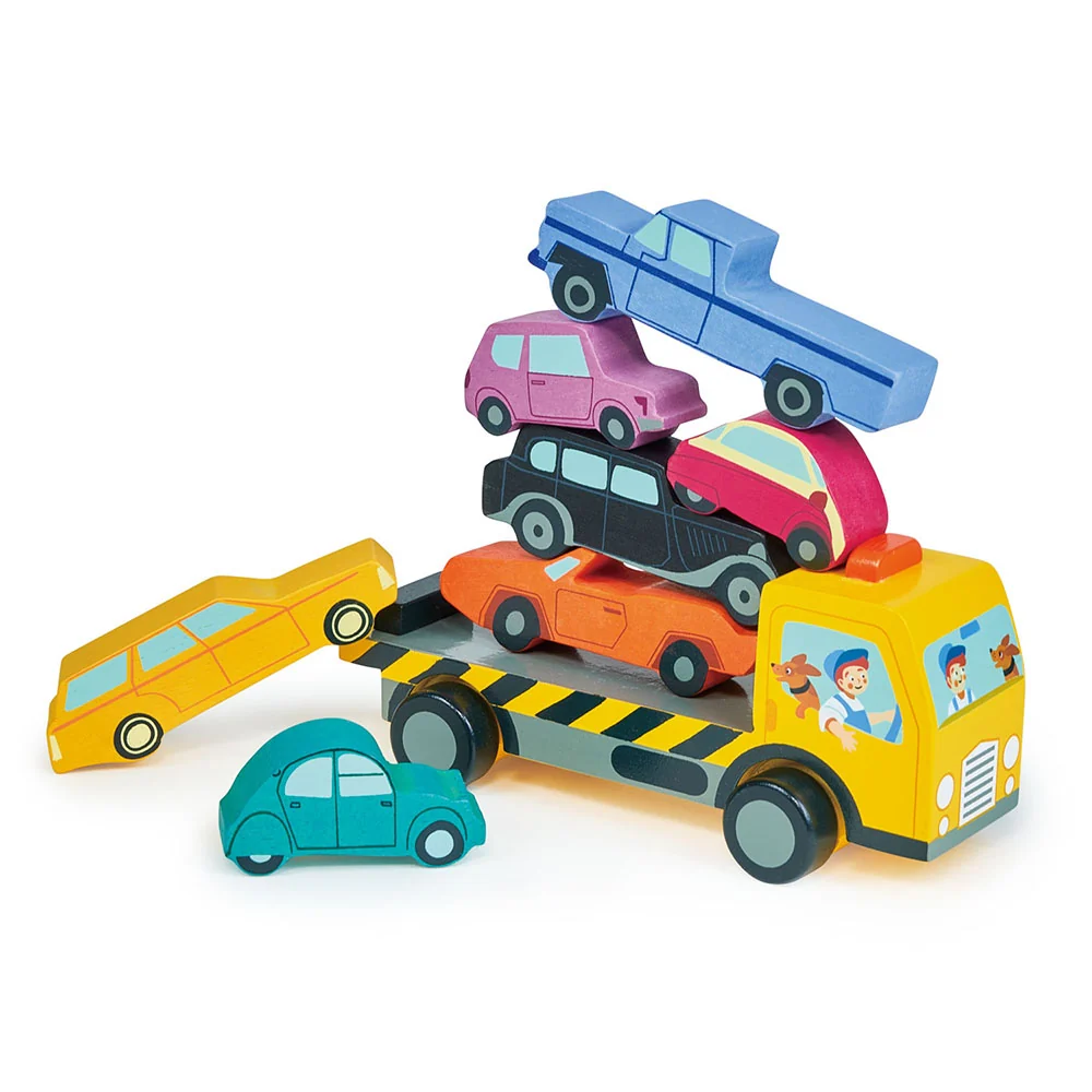 Egyensúlyozó kisautók kamionon / Stacking Cars