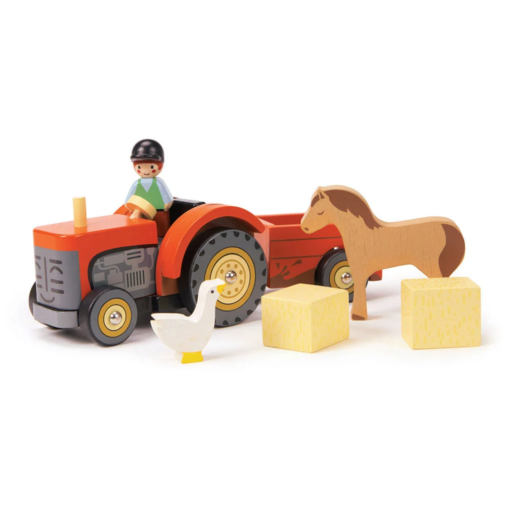 Vidám farm traktor utánfutóval / Farmyard Tractor