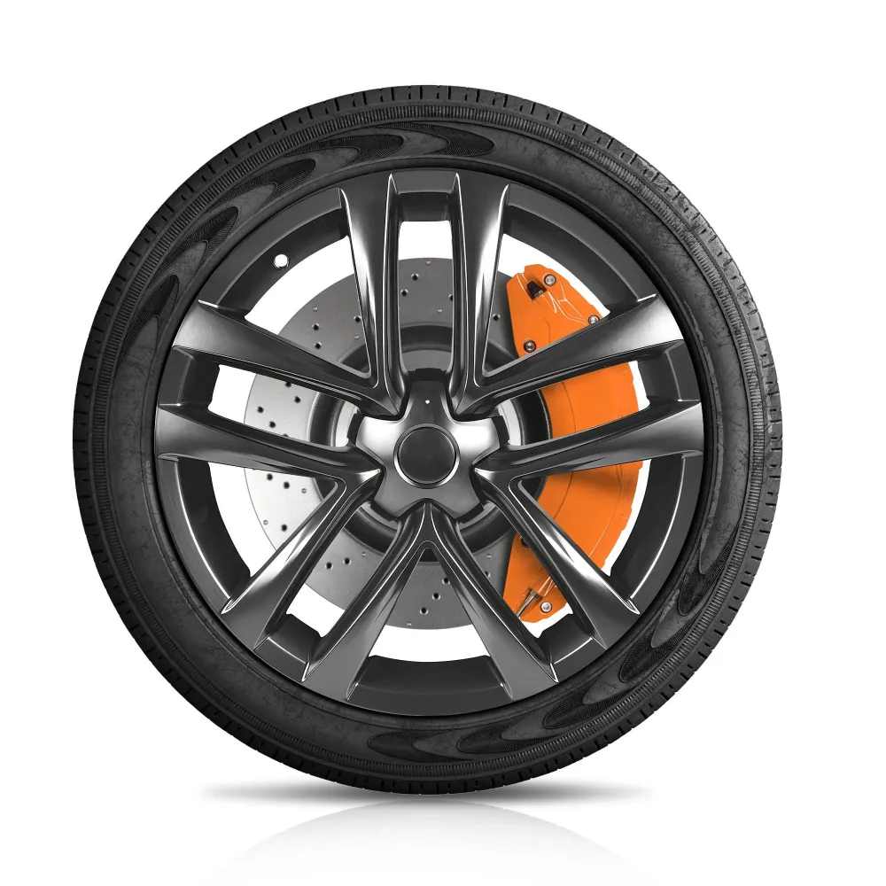 Model S/X Narancssárga féknyereg burkolatok Tesla 2021-2023 (4 db)