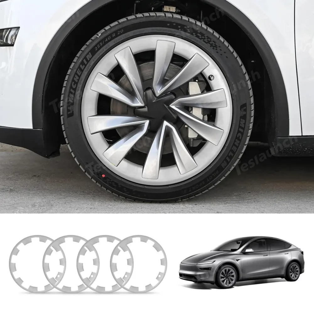 Teljesen egyben felnivédő Tesla Model Y Juniper 20'' Helix 2.0 kerekekhez