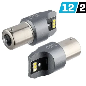 Izzó VISION P21W BA15s 12/24V 6x 3020 SMD LED, nem poláris, CANBUS, fehér. 2 db