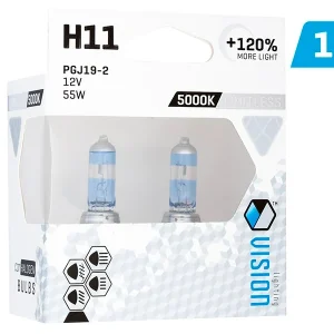Izzók VISION limitless white H11 12V 55W PGJ19-2 U E4 + 120%, 2 db