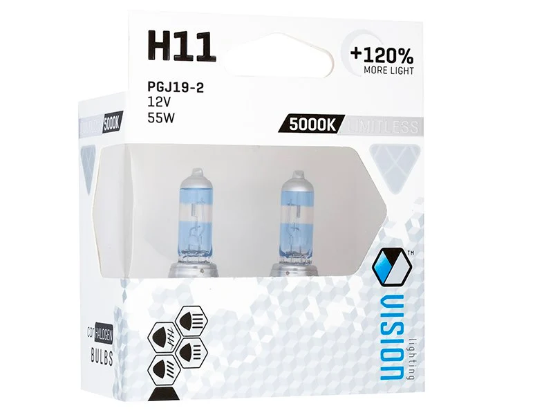 Izzók VISION limitless white H11 12V 55W PGJ19-2 U E4 + 120%, 2 db