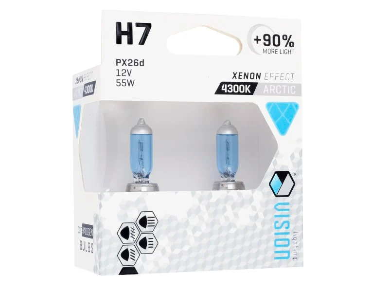 Izzók VISION sarkvidéki fehér H7 12V 55W PX26d U E4 + 90%, 2 db