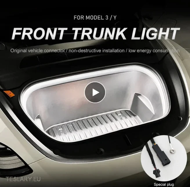 Tesla 3/y Model 3/Y első frunk LED élénk fehér fény