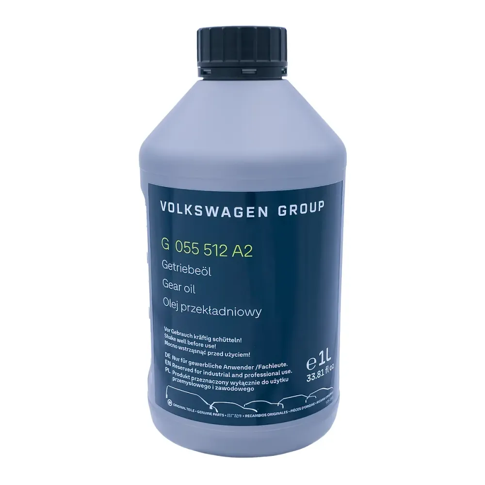 VW sebességváltóolaj G055512A2, 1 literes, DQ200 DSG, duplakuplungos sebességváltó olaj és kézi váltóolaj