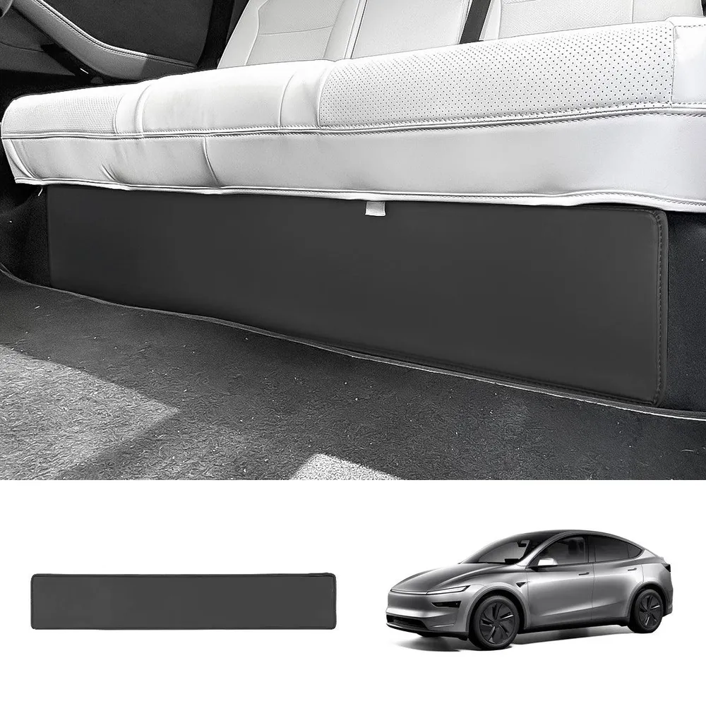 Hátsó ülés alatti lábvédő – Nappa bőr védő Tesla Model Y Juniper 2025+-hoz