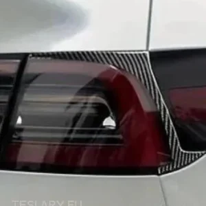 Hátsó lámpák valódi puha szénszálas burkolat Tesla 3 és Y modellhez