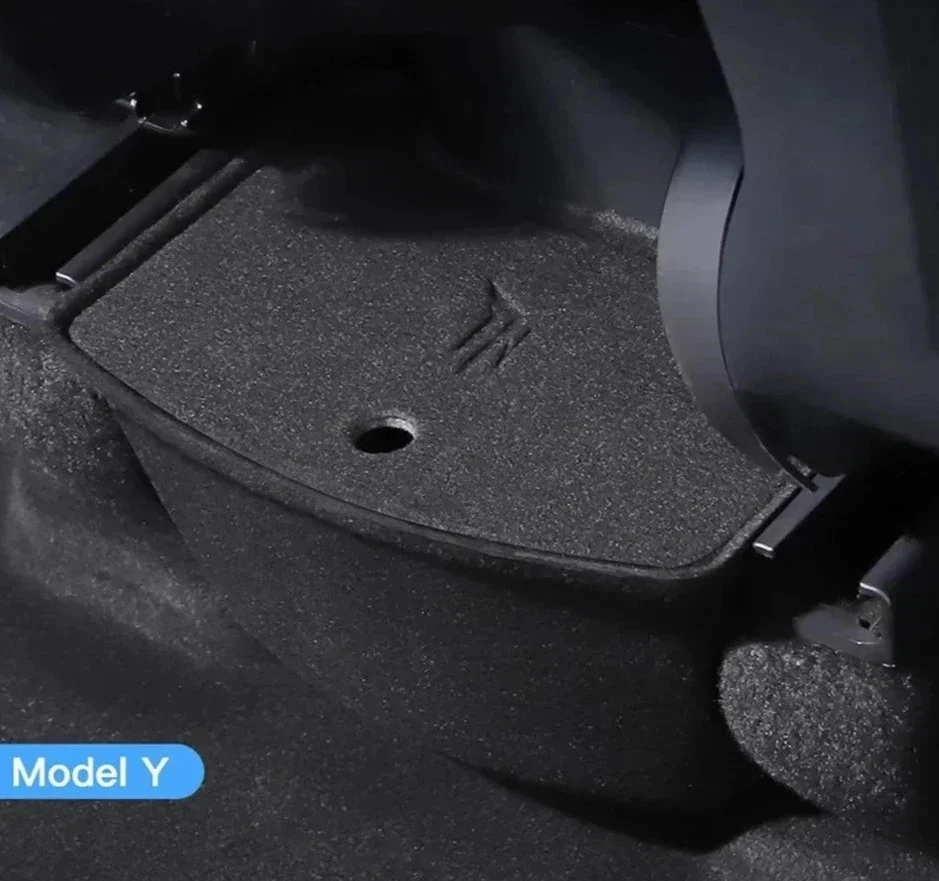 Tesla Y hátsó tároló központ konzol (pelyhesítő stílus)