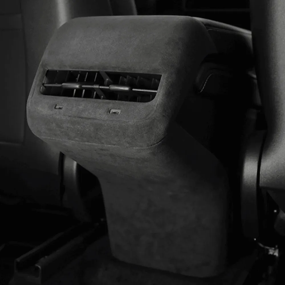Model 3/Y Alcantara hátsó AC szellőző rúgásgátló burkolat ehhez Tesla(2017-2023)