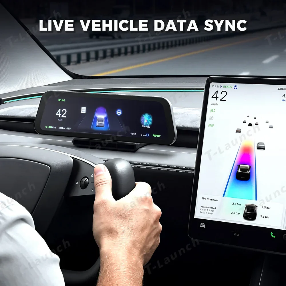 9,6 hüvelykes műszerfal kijelző Tesla Model Y Juniper 2025+-os szabvány Teslaunch
