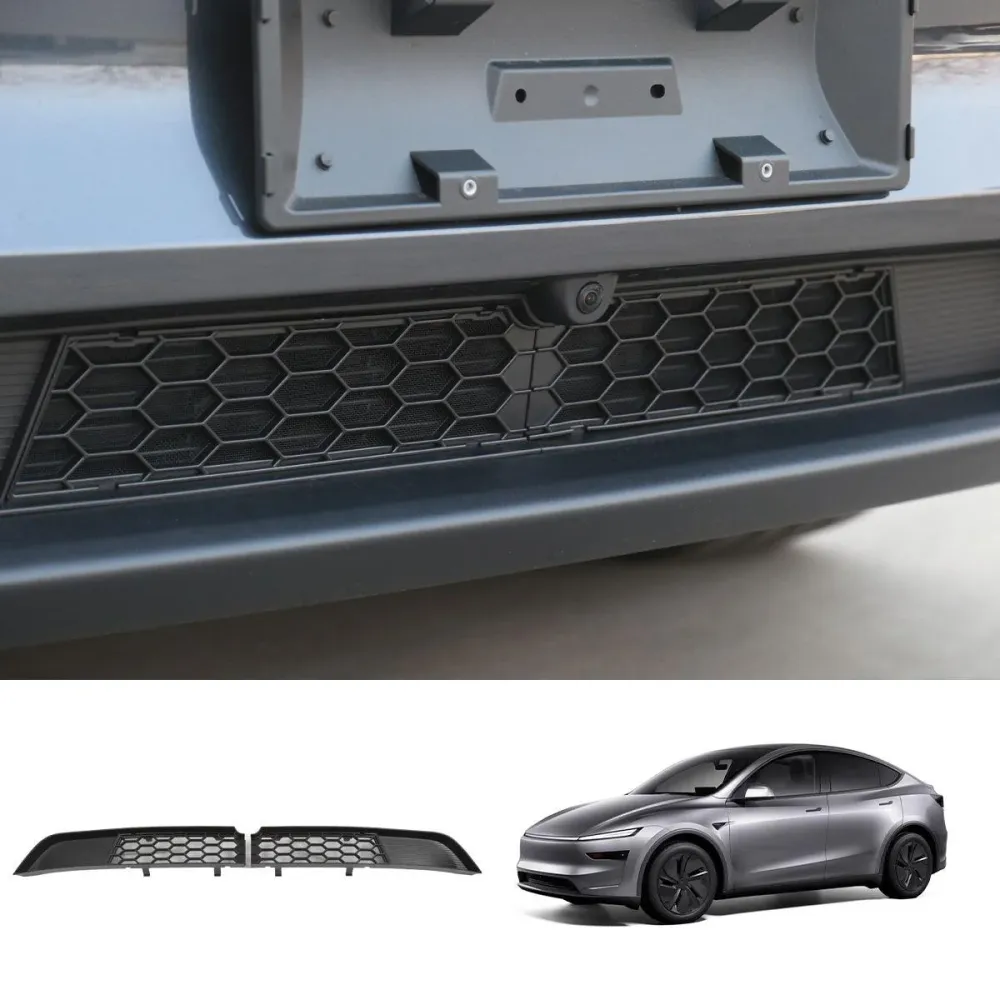 Osztott Első Lökhárító Védő Hálós Rács Panel Tesla Model Y Juniper 2025+-hoz