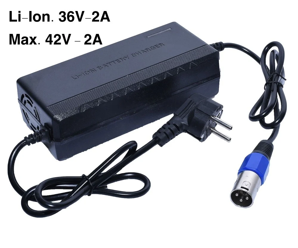 Li-ion töltő 36V-2A, XLR