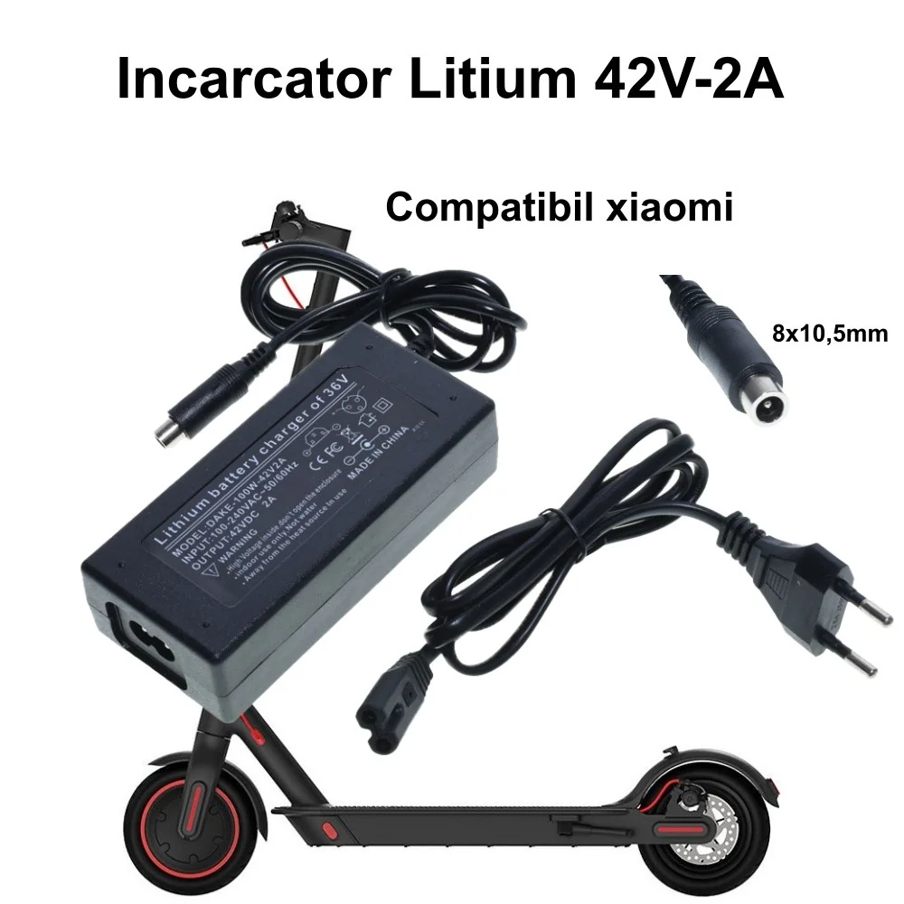 Li-ion töltő 42V-2A/8x10,5mm, Xia