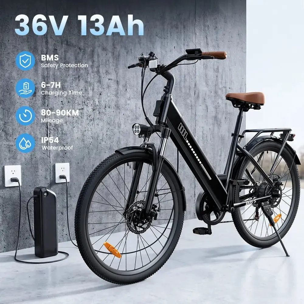UcityS Trekking elektromos kerékpár 36V 13Ah 88km hatótávolság