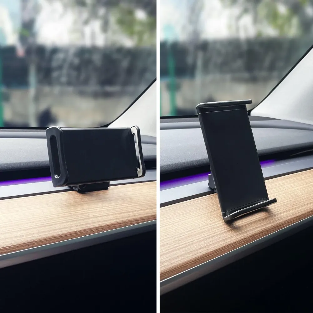 Műszerfali IPAD táblagéptartó autós rögzítéshez – alkalmas Tesla Model 3/Y