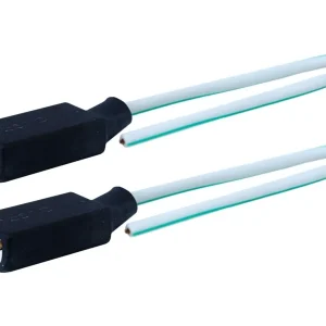 Izzó foglalat H1/H3, egyenes, kerámia, 15cm kábel 2 db