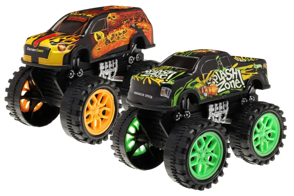 Monster Wheel, 2 járműből álló készlet, vegyes színekben