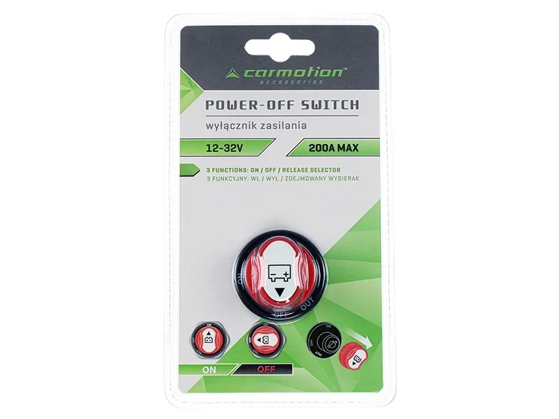 Akkumulátor kapcsoló 12-32V max 200A
