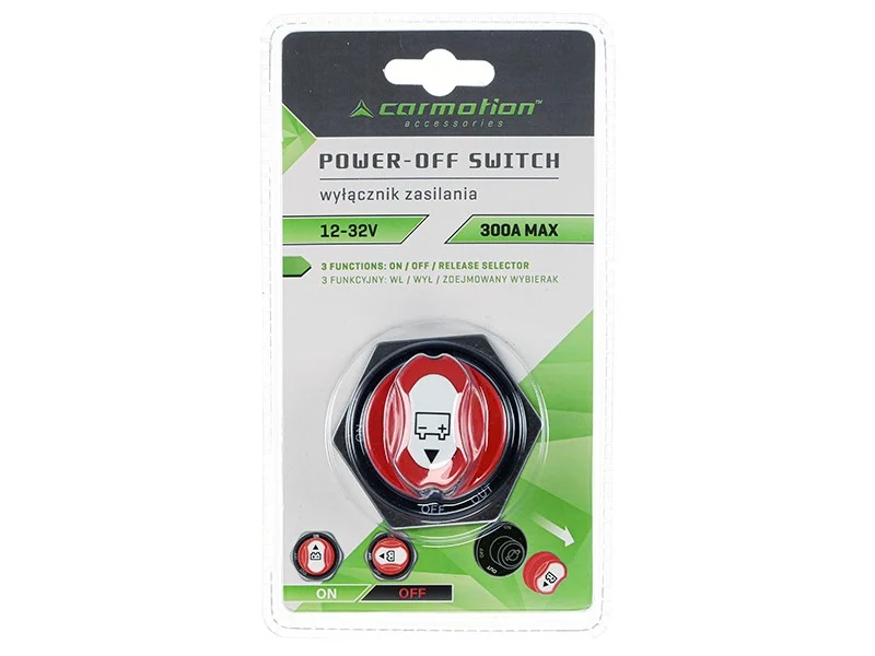 Akkumulátor kapcsoló 12-32V max 300A